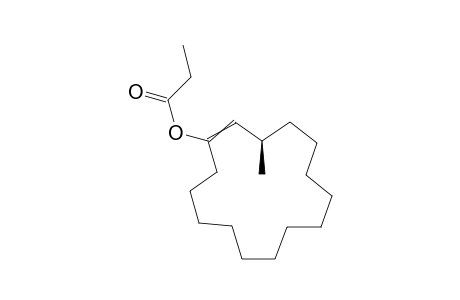 (E)/(Z)-(R)-3-Methylcyclopentadec-1-enyl Propanoate