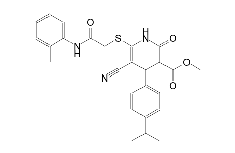 3-pyridinecarboxylic acid, 5-cyano-1,2,3,4-tetrahydro-4-[4-(1-methylethyl)phenyl]-6-[[2-[(2-methylphenyl)amino]-2-oxoethyl]thio]-2-oxo-, methyl ester