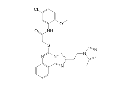 acetamide, N-(5-chloro-2-methoxyphenyl)-2-[[2-[2-(5-methyl-1H-imidazol-1-yl)ethyl][1,2,4]triazolo[1,5-c]quinazolin-5-yl]thio]-