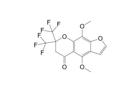 4,9-Dimethoxy-7,7-bis(trifluoromethyl)-6,7-dihydro-5Hfuro[3,2-g]chroman-5-one