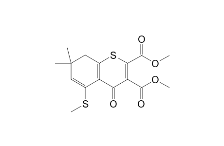 Dimethyl 5-(Methylthio)-4-oxo-7,7-dimethyl-7,8-dihydro-benzo[b]thiopyran-2,3-dicarboxylate