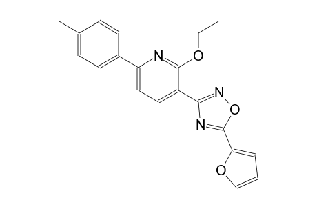 2-ethoxy-3-[5-(2-furyl)-1,2,4-oxadiazol-3-yl]-6-(4-methylphenyl)pyridine