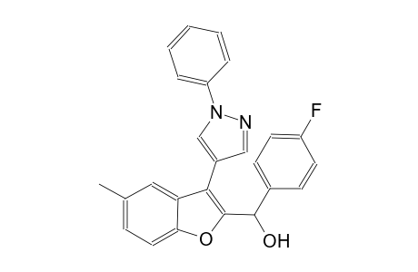 (4-fluorophenyl)[5-methyl-3-(1-phenyl-1H-pyrazol-4-yl)-1-benzofuran-2-yl]methanol