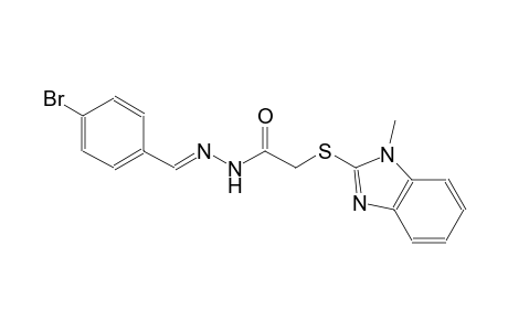 acetic acid, [(1-methyl-1H-benzimidazol-2-yl)thio]-, 2-[(E)-(4-bromophenyl)methylidene]hydrazide