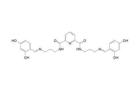N,N'-bis(2,4-dihydroxyphenyliminopropyl)-2,6-pyridinedicarboxylic diamide