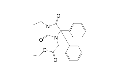 2,4-dioxo-5,5-diphenyl-3-ethyl-1-imidazolidineacetic acid, ethyl ester