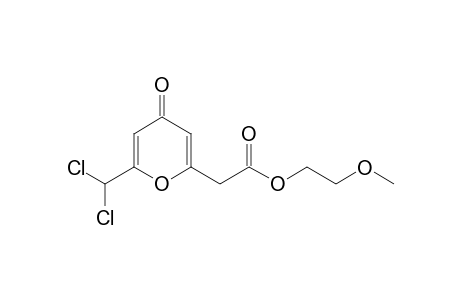 (6-Dichloromethyl-4-oxo-4H-pyran-2-yl)-acetic acid 2-methoxyethyl ester