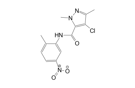 4-chloro-1,3-dimethyl-N-(2-methyl-5-nitrophenyl)-1H-pyrazole-5-carboxamide
