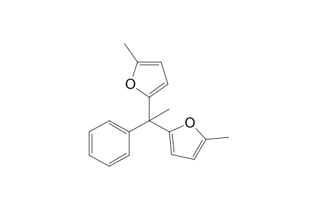2-Methyl-5-[1-(5-methyl-2-furanyl)-1-phenylethyl]furan