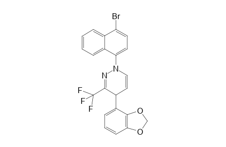 4-(Benzo[d][1,3]dioxol-4-yl)-1-(4-bromonaphthalen-1-yl)-3-(trifluoromethyl)-1,4-dihydropyridazine