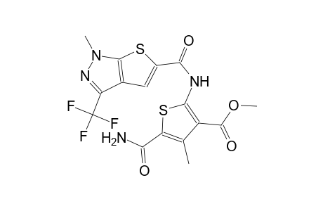 methyl 5-(aminocarbonyl)-4-methyl-2-({[1-methyl-3-(trifluoromethyl)-1H-thieno[2,3-c]pyrazol-5-yl]carbonyl}amino)-3-thiophenecarboxylate