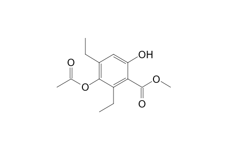 Methyl 5-Acetoxy-2-hydroxy-4,6-diethylbenzoate