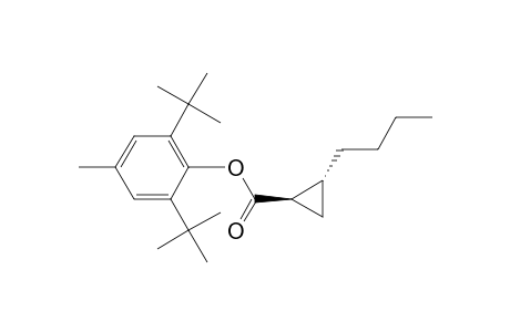 (1R,2R)-2-butyl-1-cyclopropanecarboxylic acid (2,6-ditert-butyl-4-methylphenyl) ester