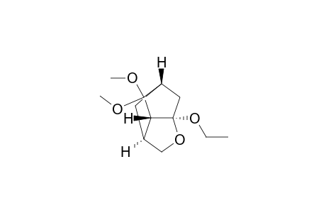 3,5-Methano-2H-cyclopenta[b]furan, 6a-ethoxyhexahydro-4,4-dimethoxy-, (.+-.)-