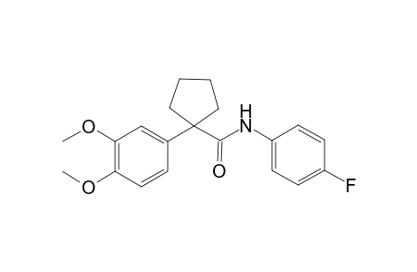 1-(3,4-Dimethoxyphenyl)-N-(4-fluorophenyl)cyclopentanecarboxamide