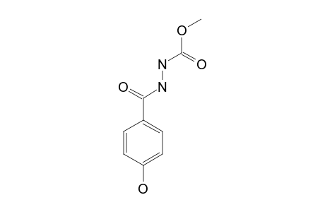 N-[(4-hydroxybenzoyl)amino]carbamic acid methyl ester
