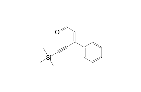 2-Penten-4-ynal, 3-phenyl-5-(trimethylsilyl)-