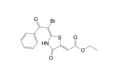(2Z,5Z)-(5-Ethoxycarbonylmethylidene-4-oxothiazolidin-2-ylidene)-1-phenyl-2-bromoethanone