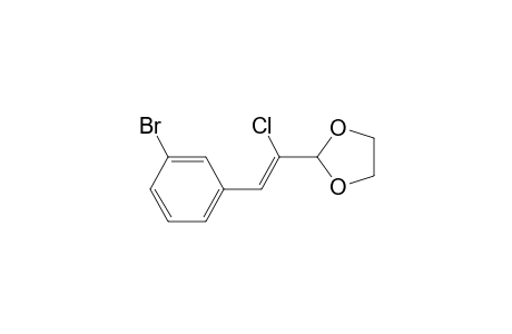 2-[1-Chloro-2-(3-bromophenyl)vinyl]-1,3-dioxolane