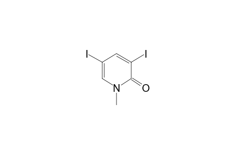 2-Pyridone, 3,5-diiodo-N-methyl-