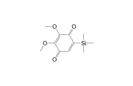 2,5-Cyclohexadiene-1,4-dione, 2,3-dimethoxy-5-(trimethylsilyl)-