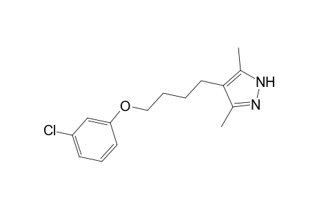 4-[4-(3-chlorophenoxy)butyl]-3,5-dimethyl-1H-pyrazole