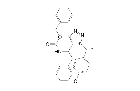 (1-[1-[1-(4-chloro-phenyl)-ethyl]-1H-tetrazol-5-yl]-2-phenyl-ethyl)-carbamic acid benzyl ester