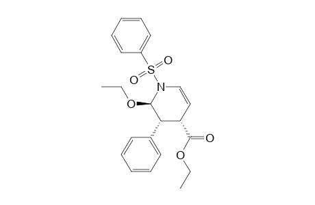 (2R*,3R*,4S*)-1-(phenylsufonyl)-2-ethoxy-3-phenyl-4-(ethoxycarbonyl)-1,2,3,4-tetrahydropyridine