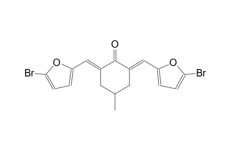 (2E,6E)-2,6-bis[(5-bromo-2-furyl)methylene]-4-methylcyclohexanone