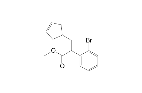 Methyl 2-(2'-bromophenyl)-3-cyclopent-3-enyl-propionate