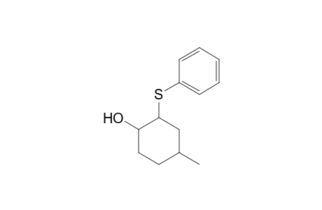 1-Hydroxy-4-methyl-2-(phenylthio)cyclohexane