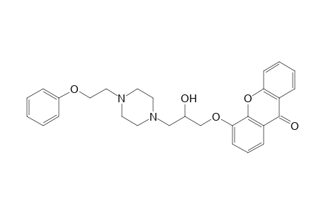 4-(2-Hydroxy-3-(4-(2-phenoxyethyl)piperazin-1-yl)propoxy)-9H-xanthen-9-one
