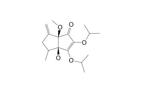 (3AR*,6AR*)-4,5,6,6A-TETRAHYDRO-3A-HYDROXY-2,3-DIISOPROPOXY-6A-METHOXY-4-METHYL-6-METHYLENE-1(3A-H)-PENTALENONE