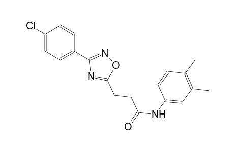 3-[3-(4-chlorophenyl)-1,2,4-oxadiazol-5-yl]-N-(3,4-dimethylphenyl)propanamide
