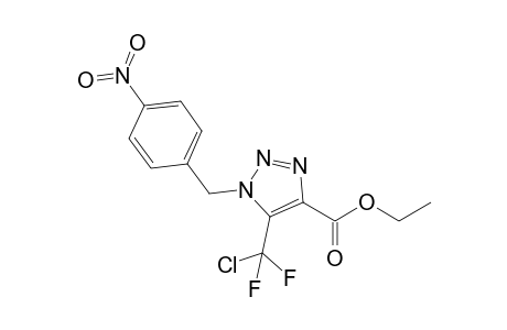 5-Chhlorodifluoromethyl-1-[(4-nitrophenyl)methyl]-1H-1,2,3-triazole-4-carboxylic acid ethyl ester