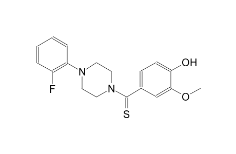 4-{[4-(2-fluorophenyl)-1-piperazinyl]carbothioyl}-2-methoxyphenol