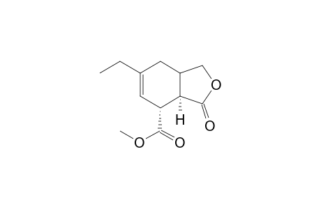 Methyl (7R, 7aR))-1-oxo-5-ethyl-(hexahydro)-isobenzofuran-7-carboxylate