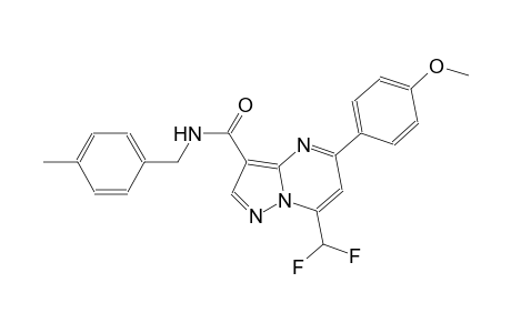 7-(difluoromethyl)-5-(4-methoxyphenyl)-N-(4-methylbenzyl)pyrazolo[1,5-a]pyrimidine-3-carboxamide