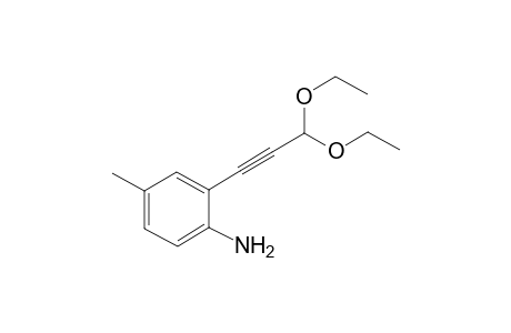 2-(3,3-diethoxyprop-1-yn-1-yl)-4-methylaniline