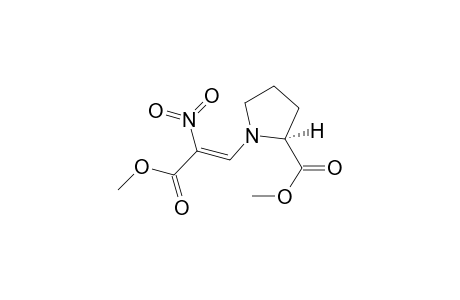 1-[(Z)-3-keto-3-methoxy-2-nitro-prop-1-enyl]pyrrolidine-2-carboxylic acid methyl ester