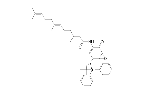 (2SR,3RS,4SR)-4-(tert-Butyldiphenylsilyloxy)-2,3-epoxy-6-(3,7,11-trimethyldodeca-6,10-dienoylamino)cyclohex-5-enone