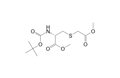 L-Cysteine, N-[(1,1-dimethylethoxy)carbonyl]-S-(2-methoxy-2-oxoethyl)-, methyl ester