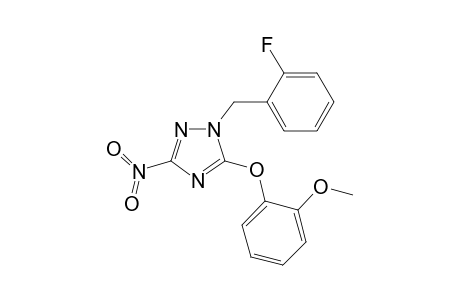 1H-1,2,4-Triazole, 1-[(2-fluorophenyl)methyl]-5-(2-methoxyphenoxy)-3-nitro-