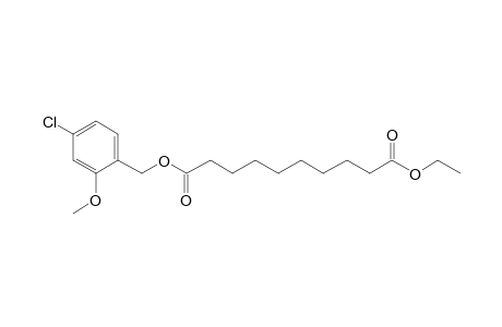 Sebacic acid, ethyl 2-methoxy-4-chlorobenzyl ester