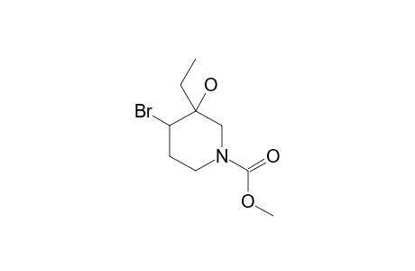 4-BrOMO-3-ETHYL-1-METHOXYCARBONYL-3-PIPERIDINOL