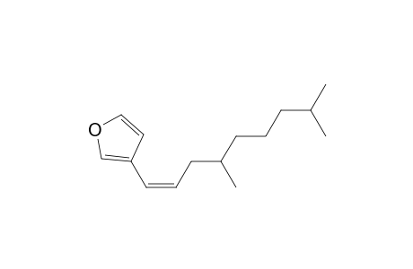 Furan, 3-(4,8-dimethyl-1-nonenyl)-, (Z)-(.+-.)-