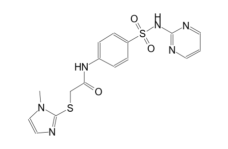 acetamide, 2-[(1-methyl-1H-imidazol-2-yl)thio]-N-[4-[(2-pyrimidinylamino)sulfonyl]phenyl]-
