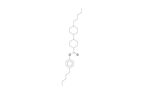 (4-pentylphenyl) 4-(4-pentylcyclohexyl)cyclohexane-1-carboxylate