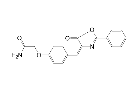 2-[4-[(E)-(5-keto-2-phenyl-2-oxazolin-4-ylidene)methyl]phenoxy]acetamide
