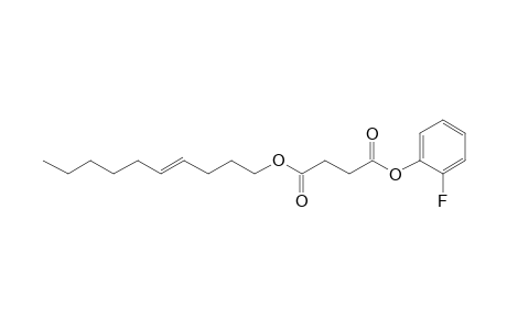 Succinic acid, 2-fluorophenyl dec-4-en-1-yl ester